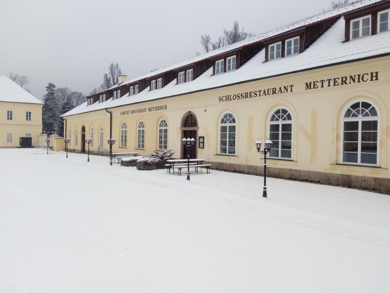 Zamecky Hotel Metternich Velka Hledsebe Exteriör bild